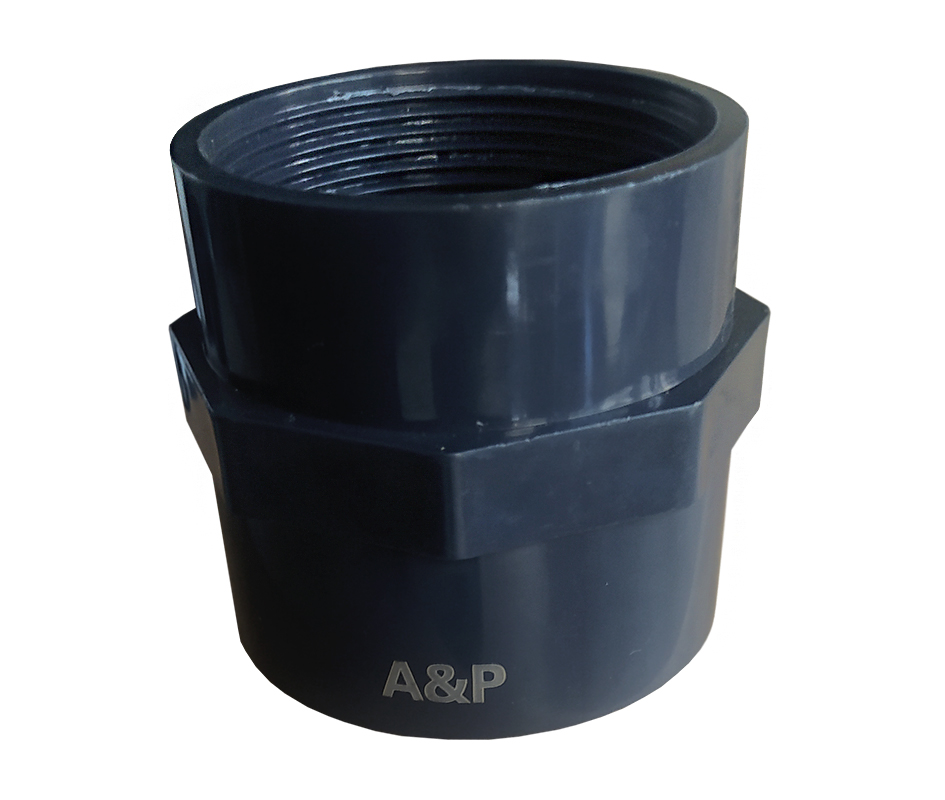 Adaptador Hembra Pvc Presión,din Bspt Hilo Grueso 90mm X  3