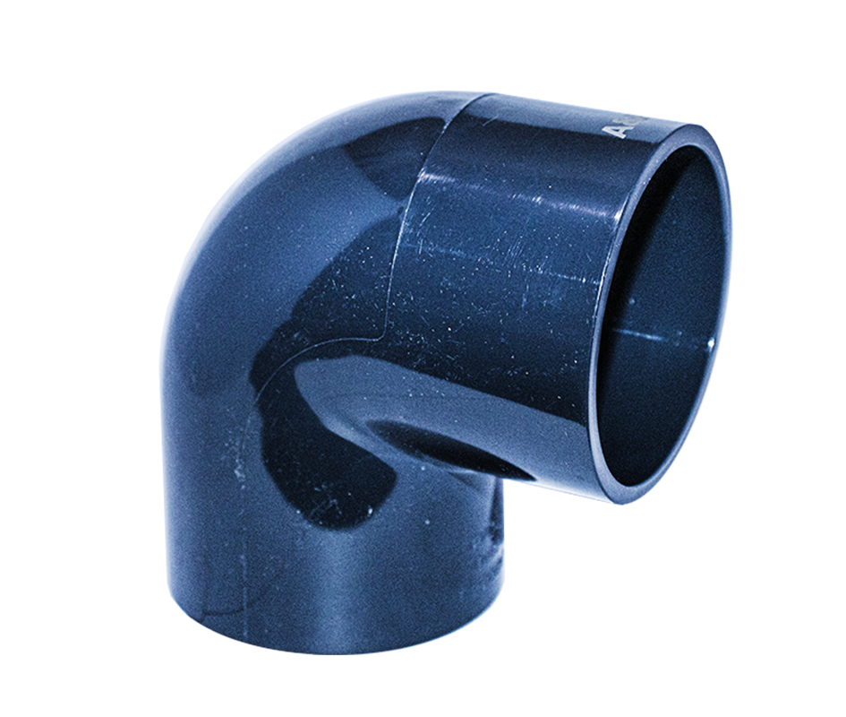 Codo Pvc Para Presion 90º Dark Gray Pn10 160mm