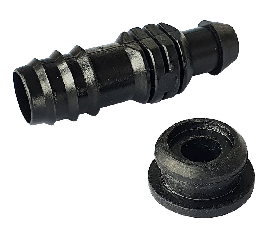 Conector Con Caucho 16mm