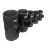 Tee Reductora Pvc Color Dark Gray, Pn10 90mm A 25mm
