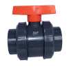 Valvula Esferica Pvc Doble Unión 90mm
