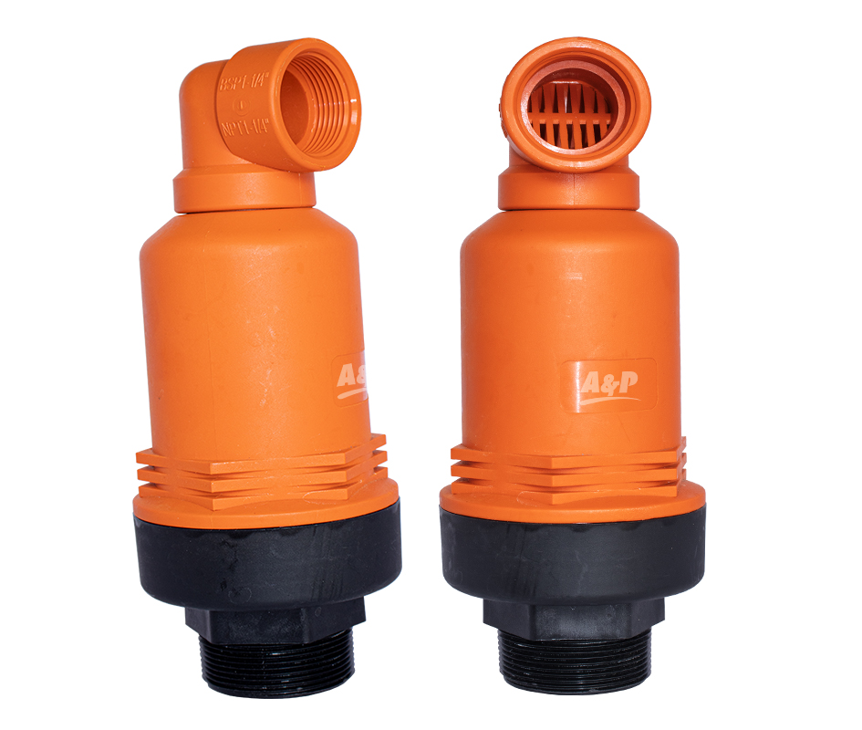 Válvula De Aire Pvc Doble AcciÓn Naranja 2
